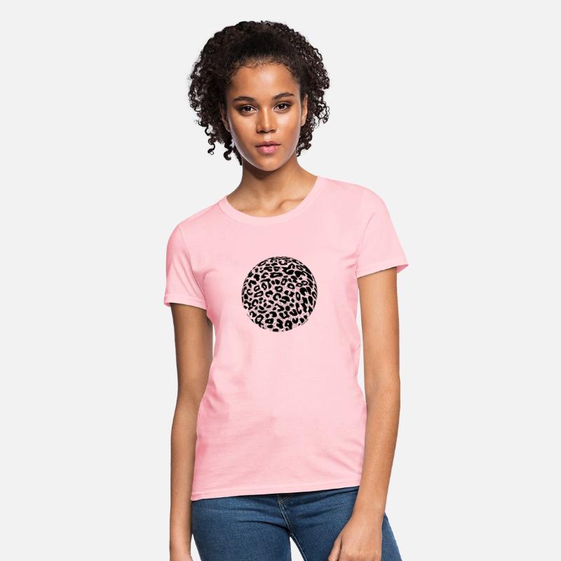 Leopard Print (Black)' Women's T-Shirt 